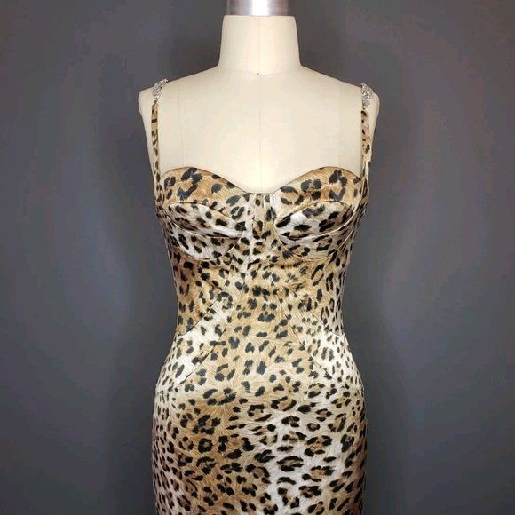 leopard wiggle dress